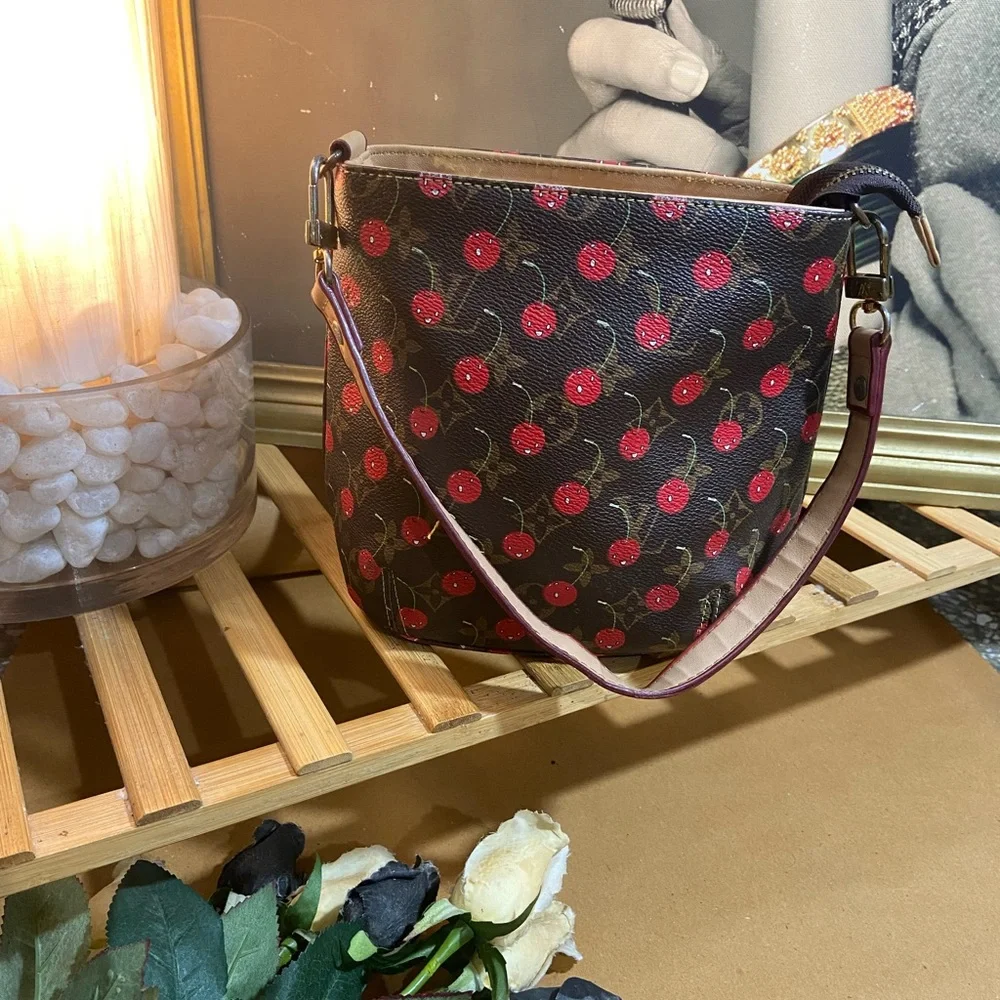 Leather Cherry Bag. - Picture 3 of 11